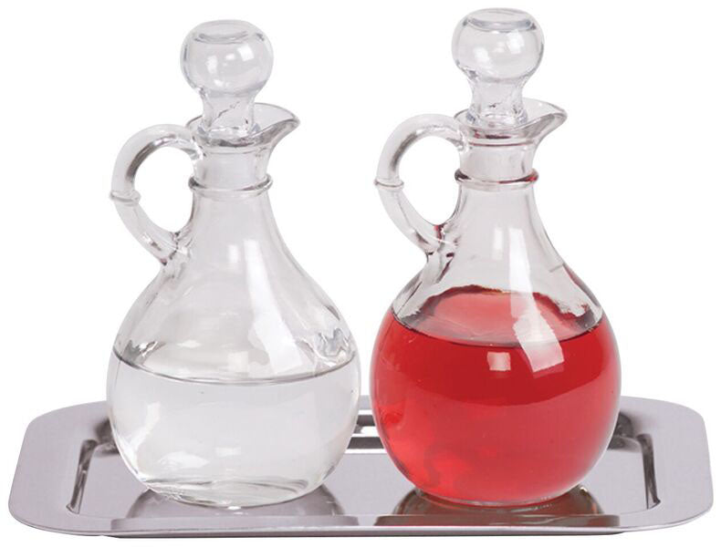 10 oz. Cruet Set with Stainless Tray K381