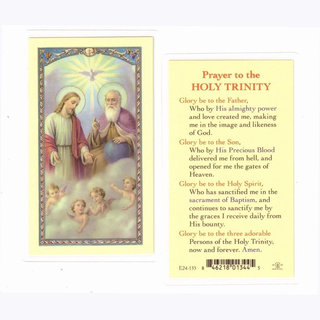 Prayer to the Holy Trinity Prayer Cards 800-153