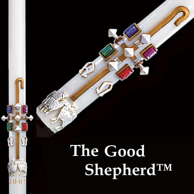 Good Shepherd Paschal Candles- All Sizes