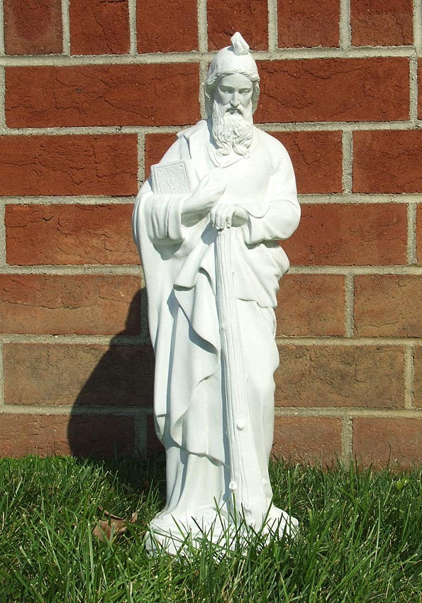Saint Jude Outdoor Statue in Granite Finish - 24 inch