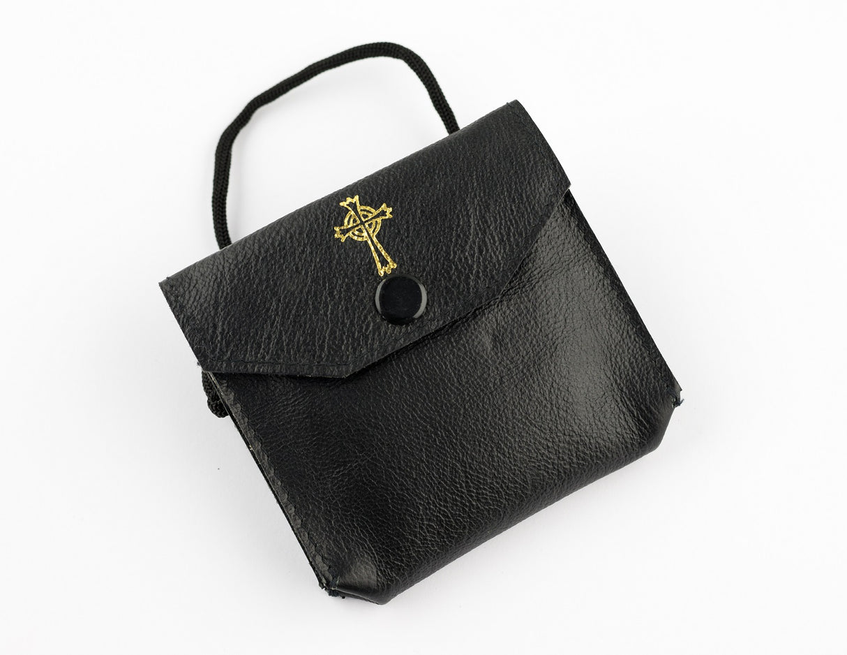 Medium Size Leather Burse with Gusset