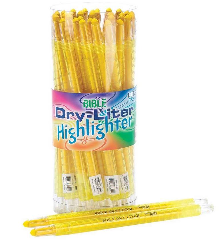 Yellow Bible Dry-Liter Highlighter