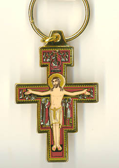 San Damiano Enameled Key Chain