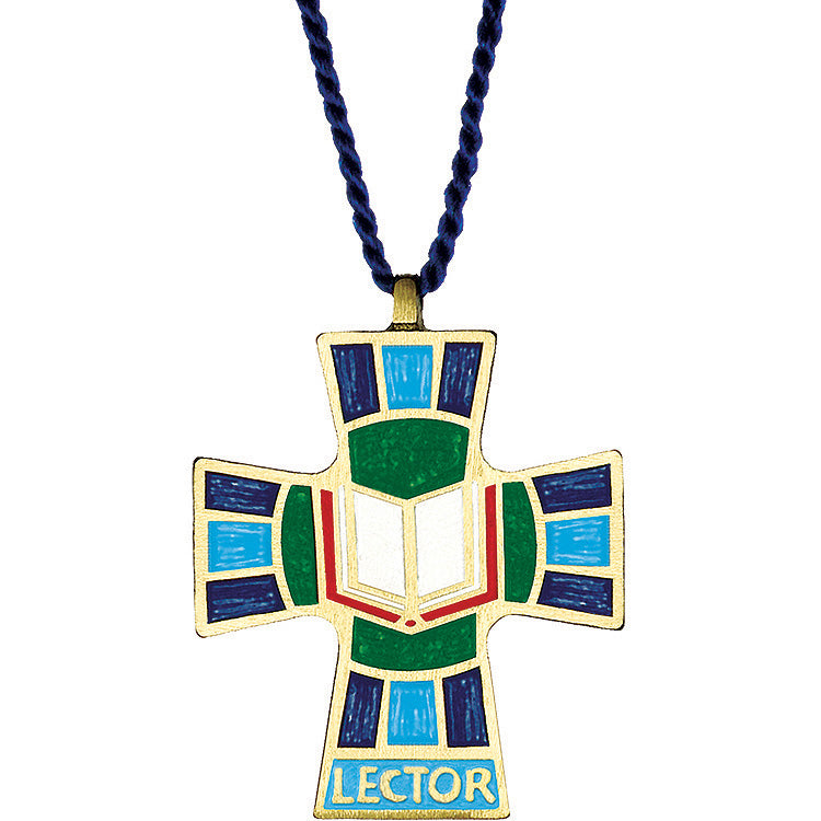 Lector Cross Pendant on Cord