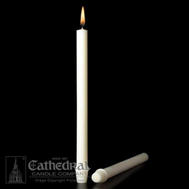 Short 3 51% Beeswax Candles (7/8 x 16 inch SFE) -18 per box