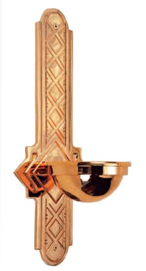 Diamond Back Holy Water Font with 5 inch bowl - No. 99HWF40