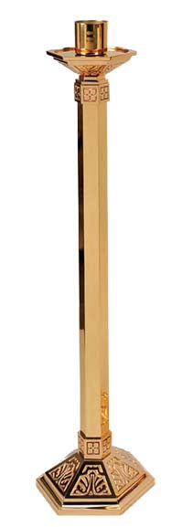48 inch Paschal Candlestick with Hexagon Base- No. 99PCS42A