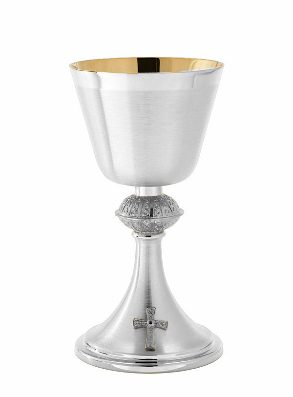 Brite Star Sliver Plated Chalice with Scrolled Node - no. A-156BS
