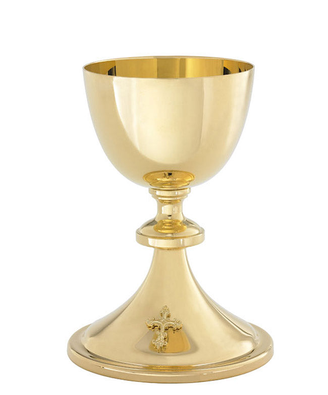 Gold Plated Chalice with Wide Base A165G