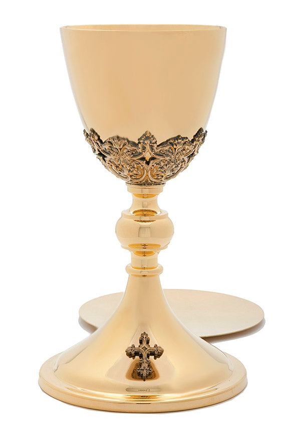 Gold Plated Chalice with Filigree Calyx A-2004G
