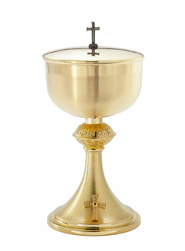 Satin Gold Chalice with Celtic Node B157G