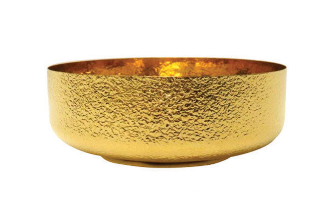 24kt Gold Open Bowl Cibora with Talon Texture