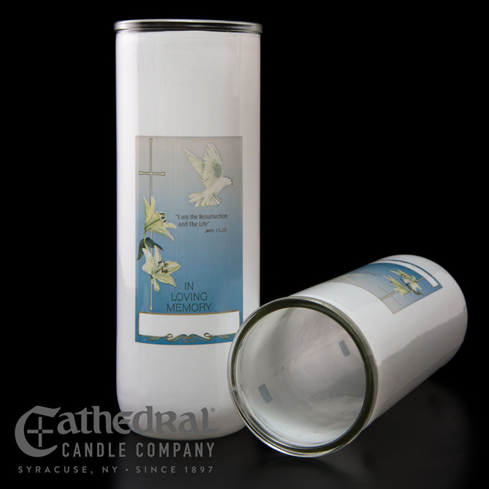 5, 6, or 7 day Loving Memory Candle Globe - no. 2301