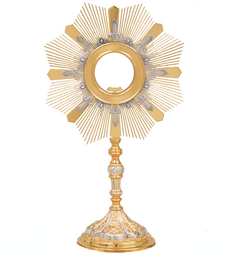 Two-Tone 24kt Plated Ostensorium K2514