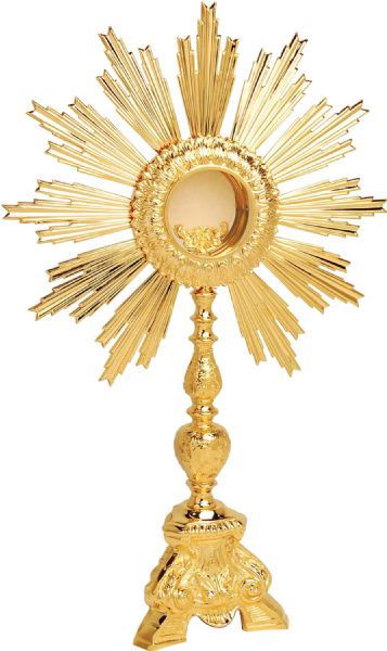 Ornate Gold Plated Monstrance K686