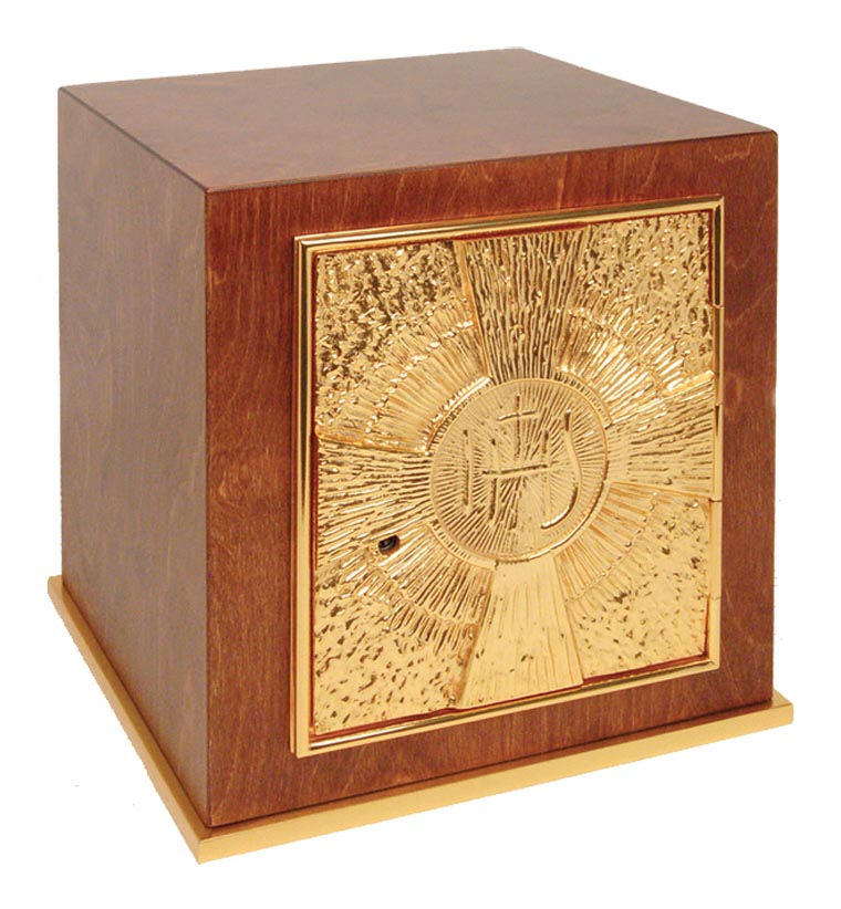K905 Wood Tabernacle Gold Palted Door