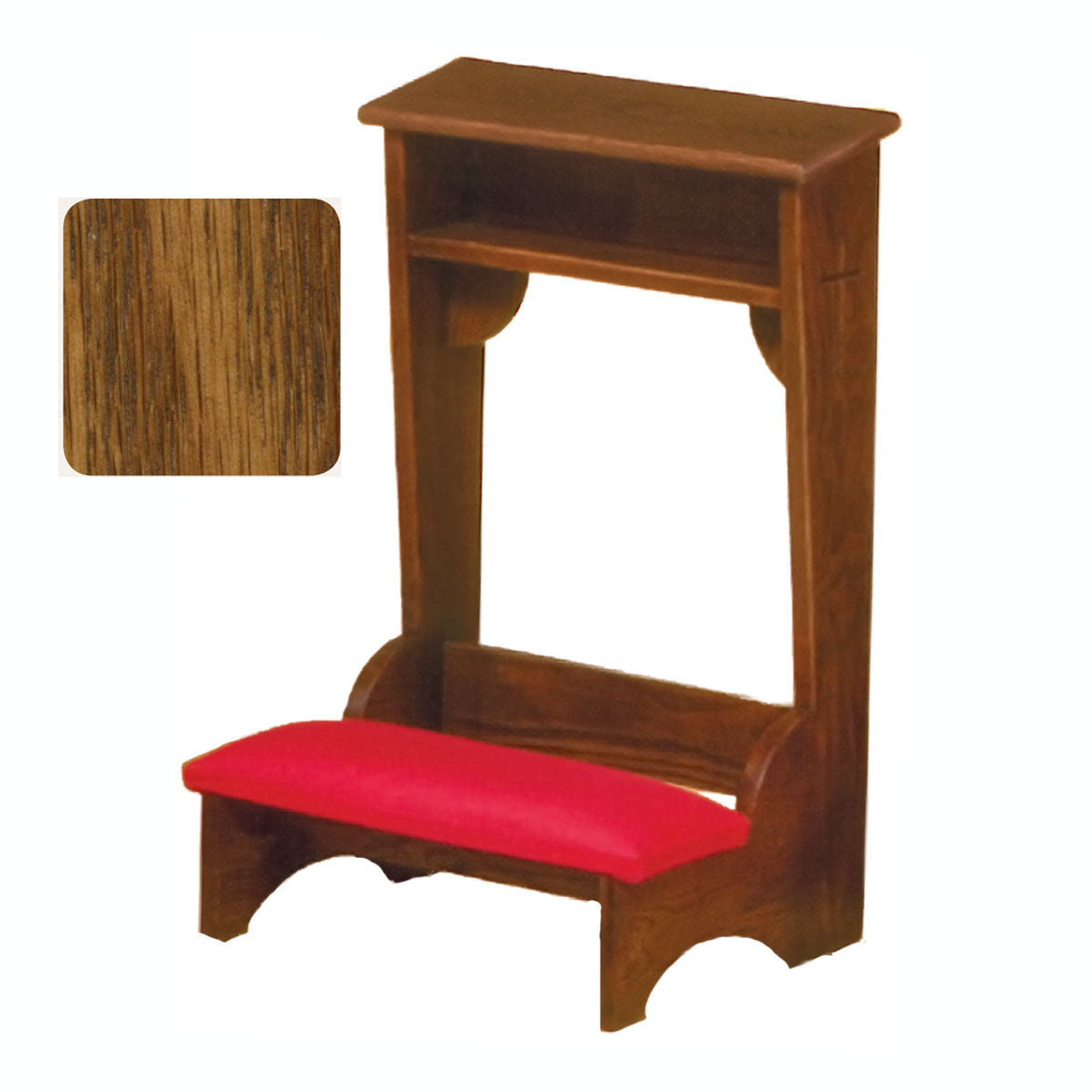 Amber Finish 22 inch wide Traditional Prie Dieu 2222