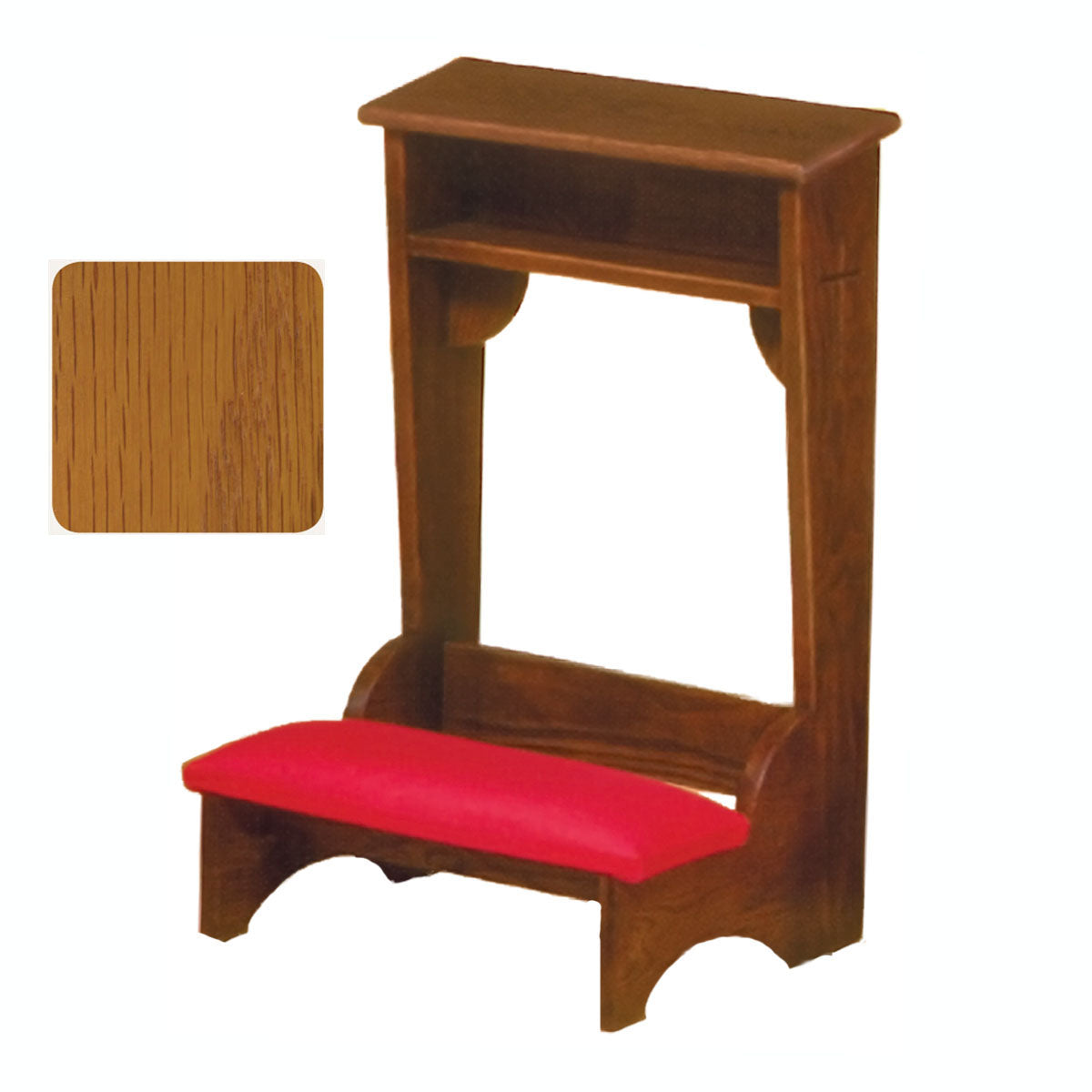 Golden Oak Finish 22 inch wide Traditional Prie Dieu 2222