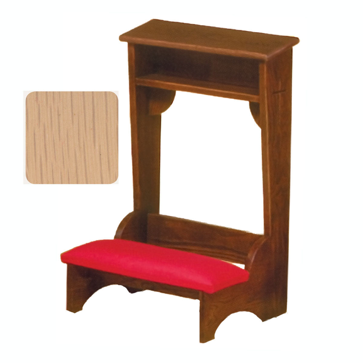 Limed Oak 22 inch wide Traditional Prie Dieu 2222