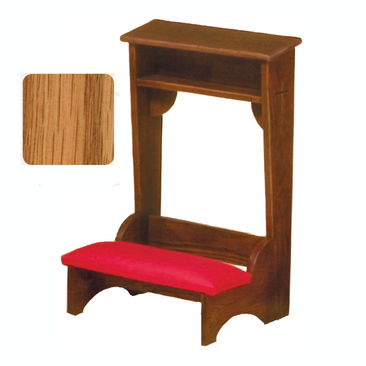 Light Oak 22 inch wide Traditional Prie Dieu 2222