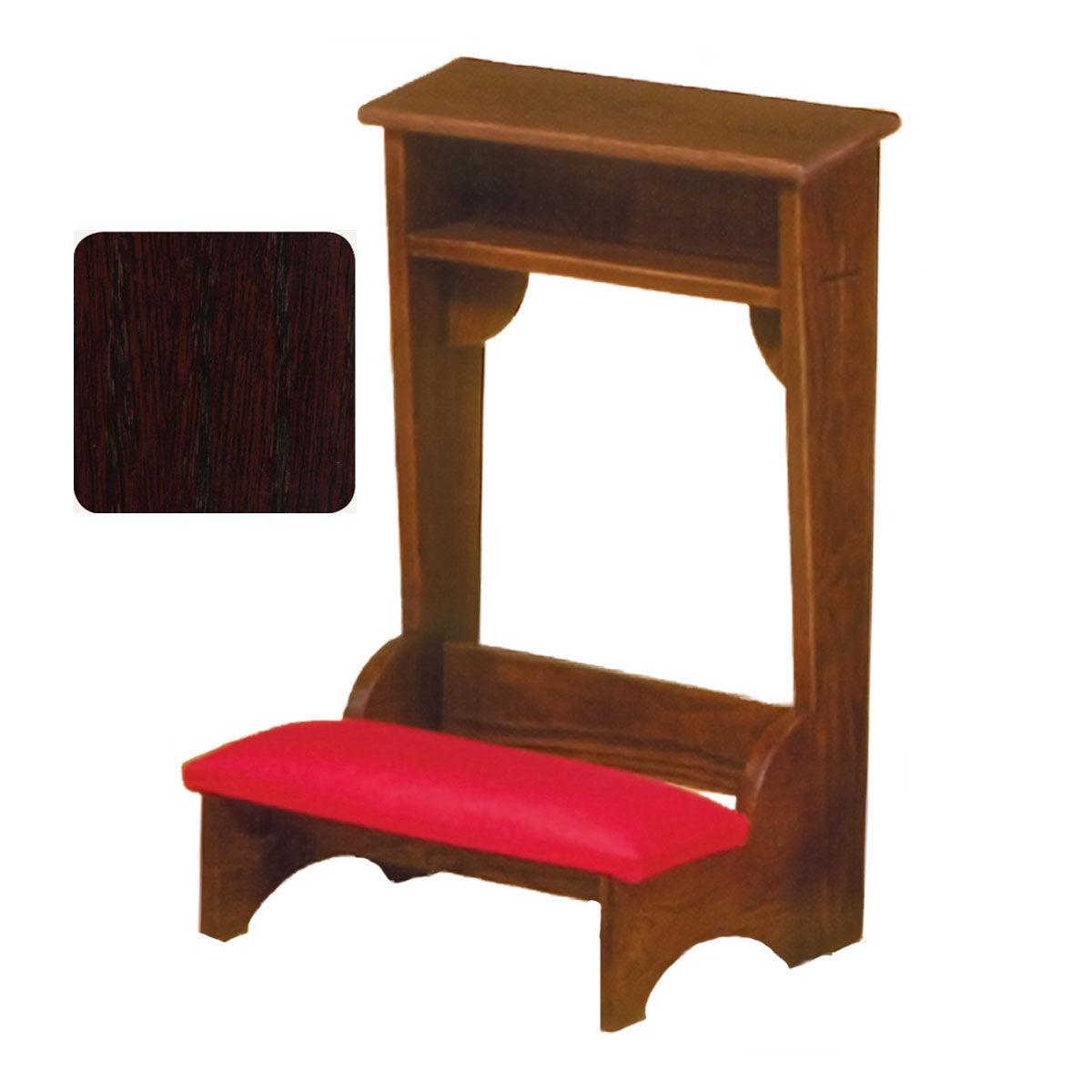 Mahogany 22 inch wide Traditional Prie Dieu 2222