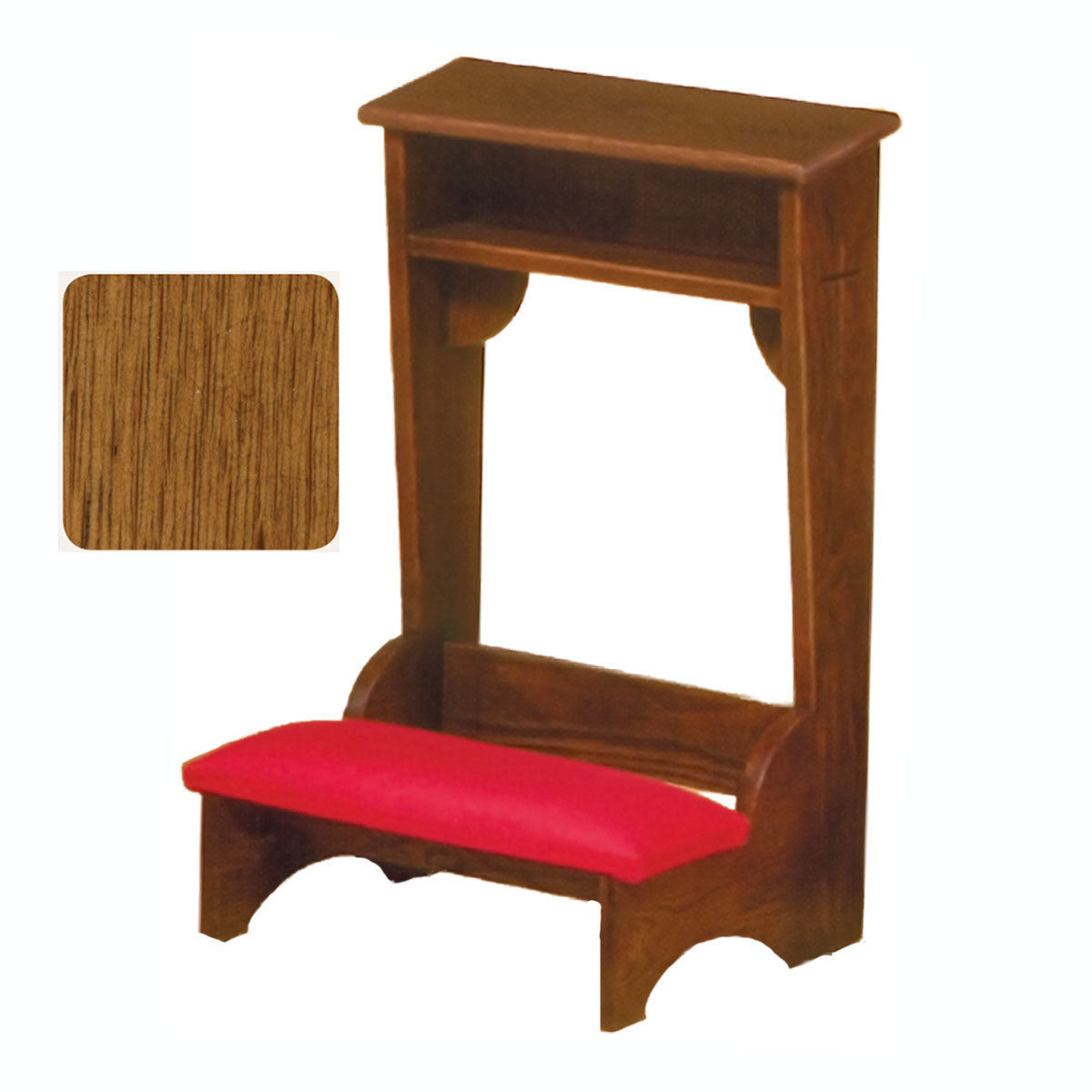 Rosewood Finish 22 inch wide Traditional Prie Dieu 2222