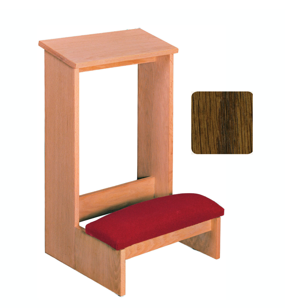 Dark Oak Finish 19 inch wide Prie Dieu 2300