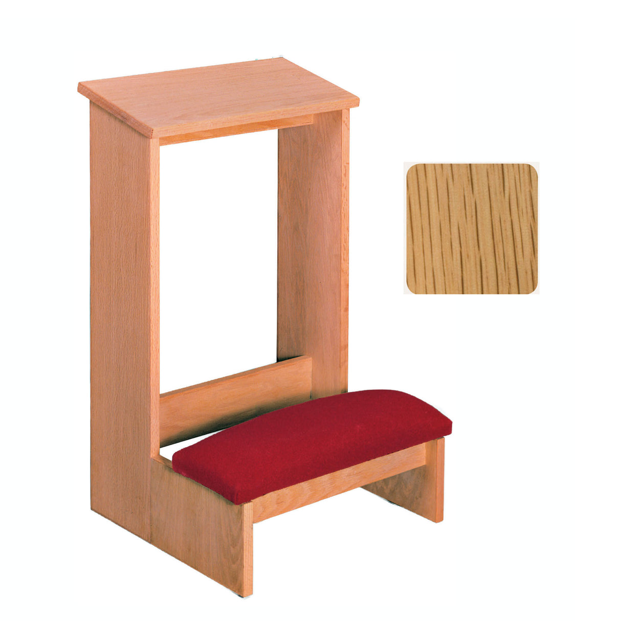 Natural Oak Finish 19 inch wide Prie Dieu 2300