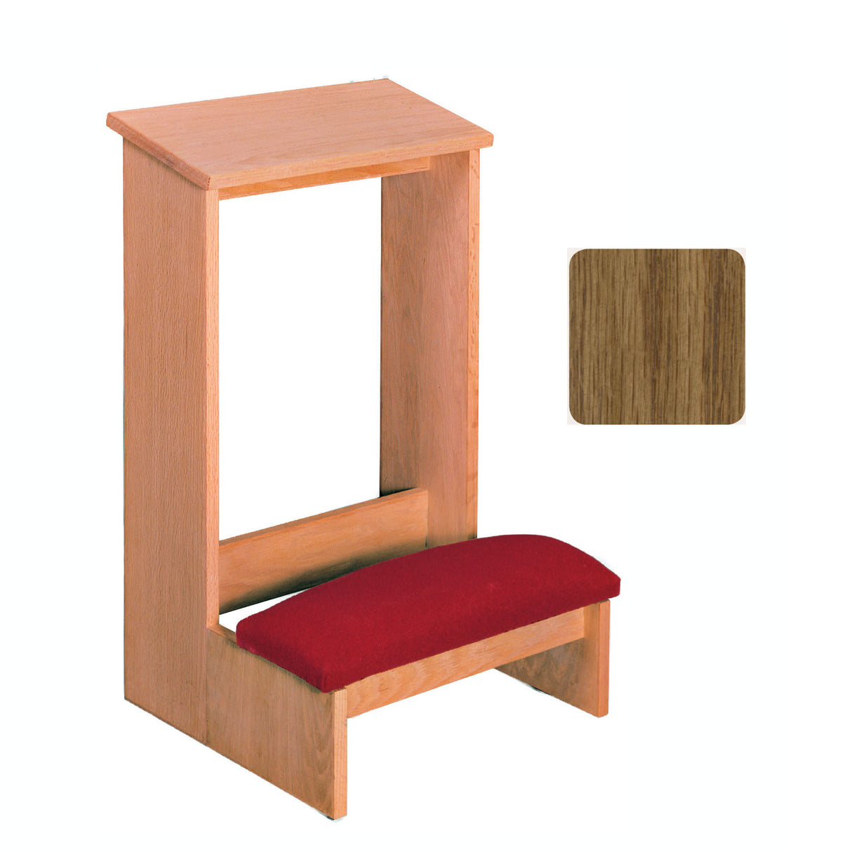 Pecan Finish 19 inch wide Prie Dieu 2300