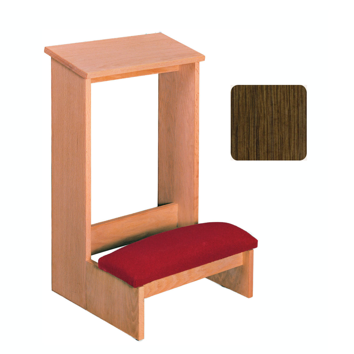 Walnut Finish 19 inch wide Prie Dieu 2300