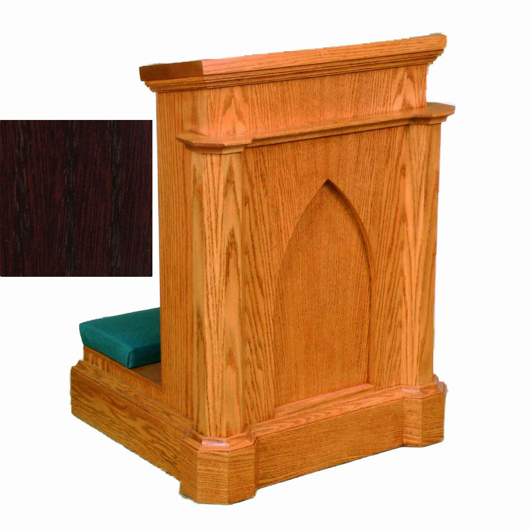 Mahogany Finish Gothic Arch Solid Front Prie Dieu 267