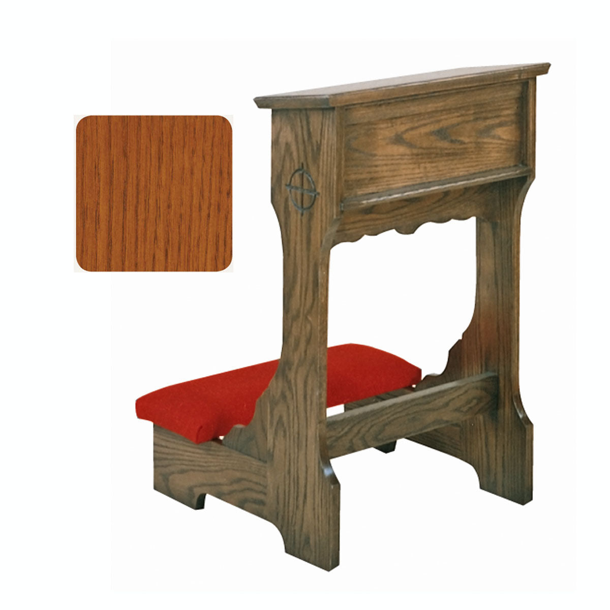 Sunset Finish Prie Dieu (Kneeler) with Shelf no. 58