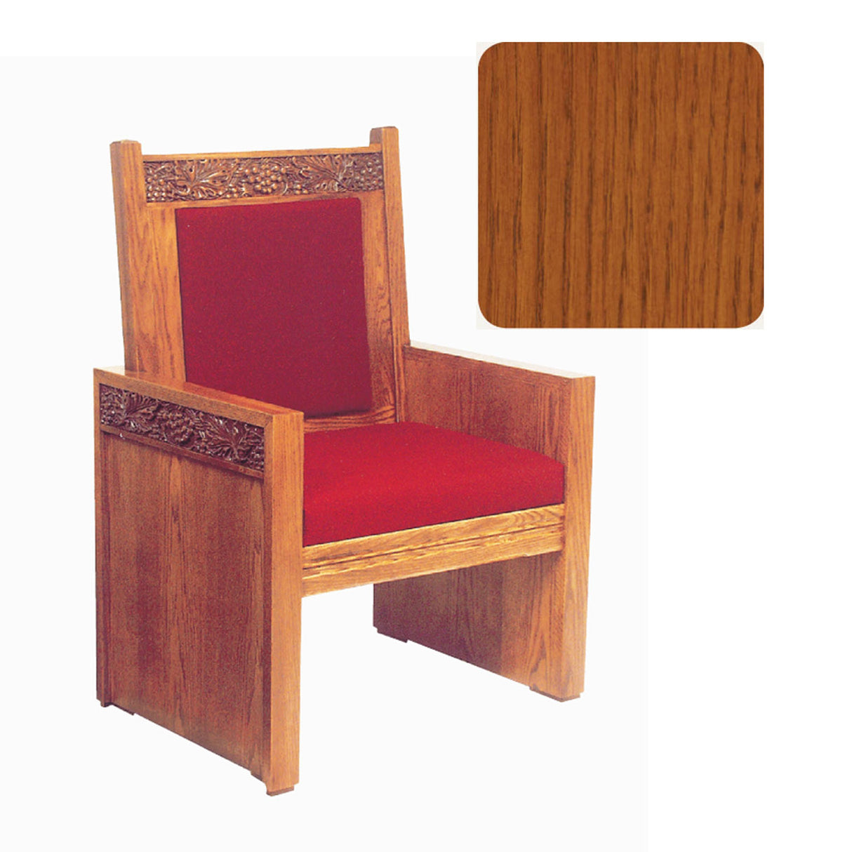 Sunset Finish Celebrant Chair with Vine Decor 684