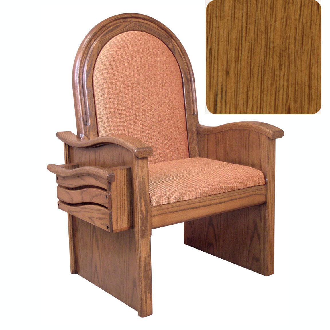 Rosewood 46 inch Roman Side Chair 688S