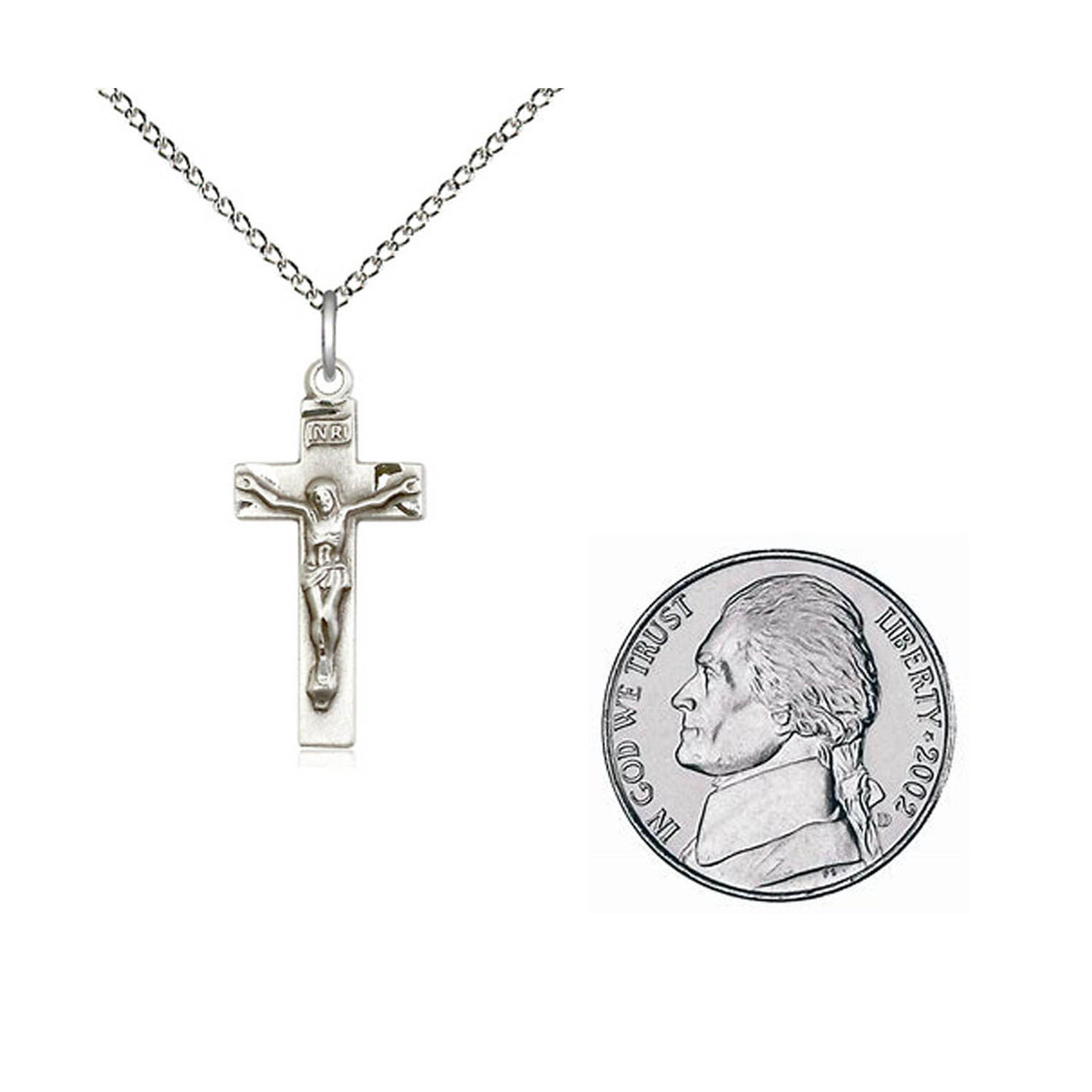 Sterling Silver Crucifix Pendant 0006SS18SS