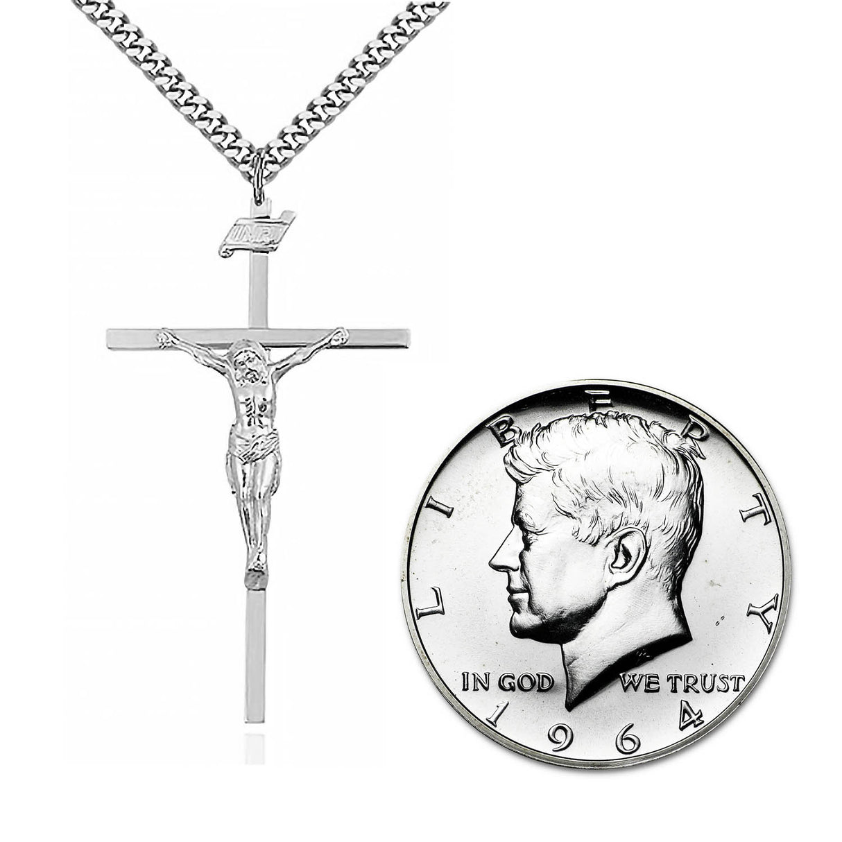 Sterling Silver Crucifix Pendant 0029SS24S