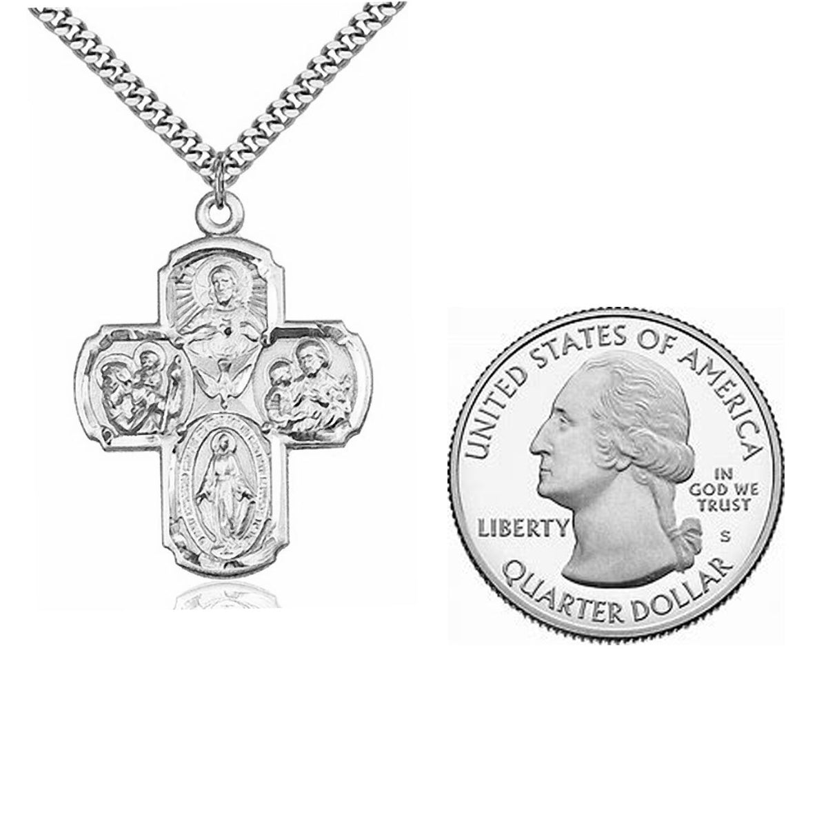 Sterling Silver 5-Way Pendant  0041SS18SS