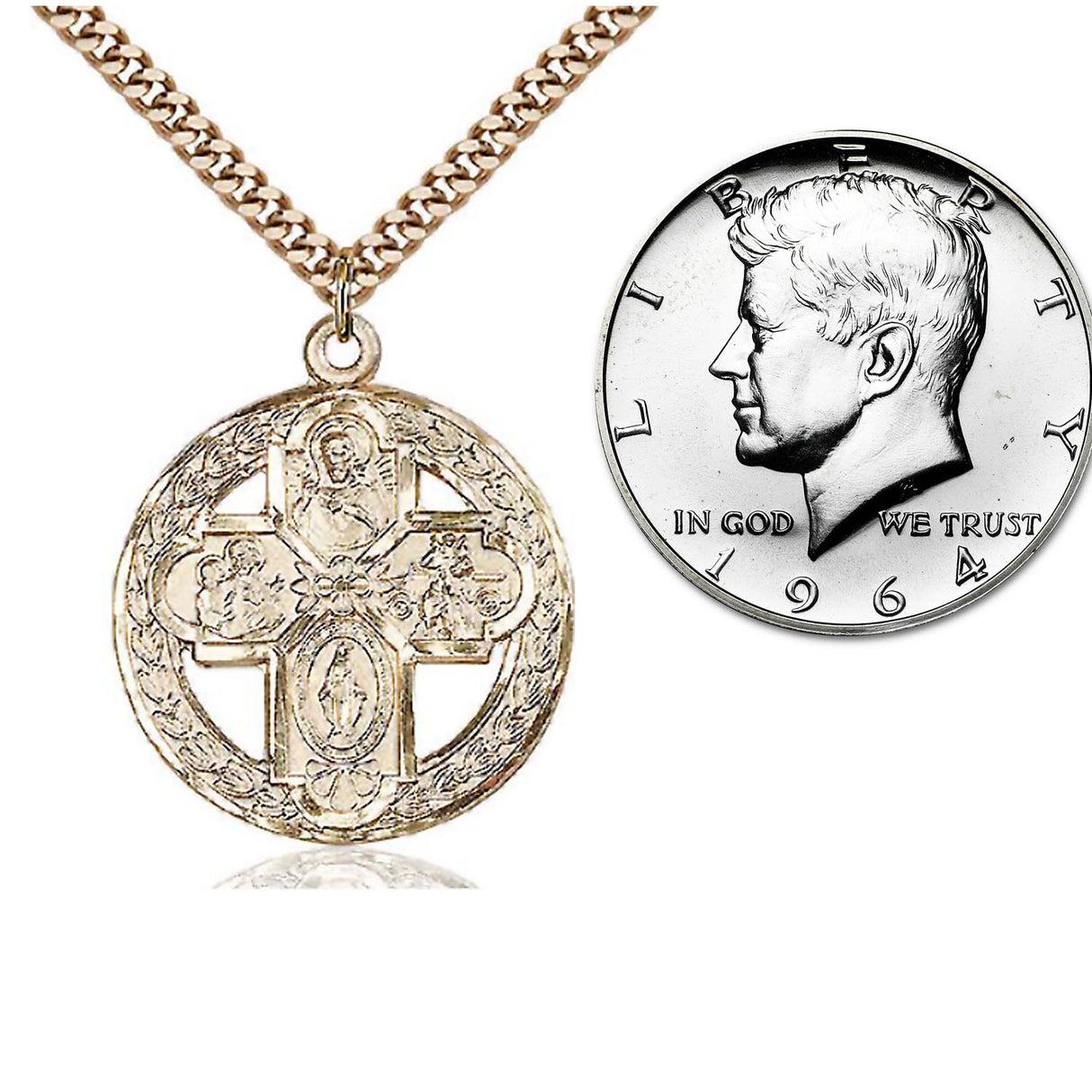 Gold Filled 4-Way Pendant  0043CGF/24G