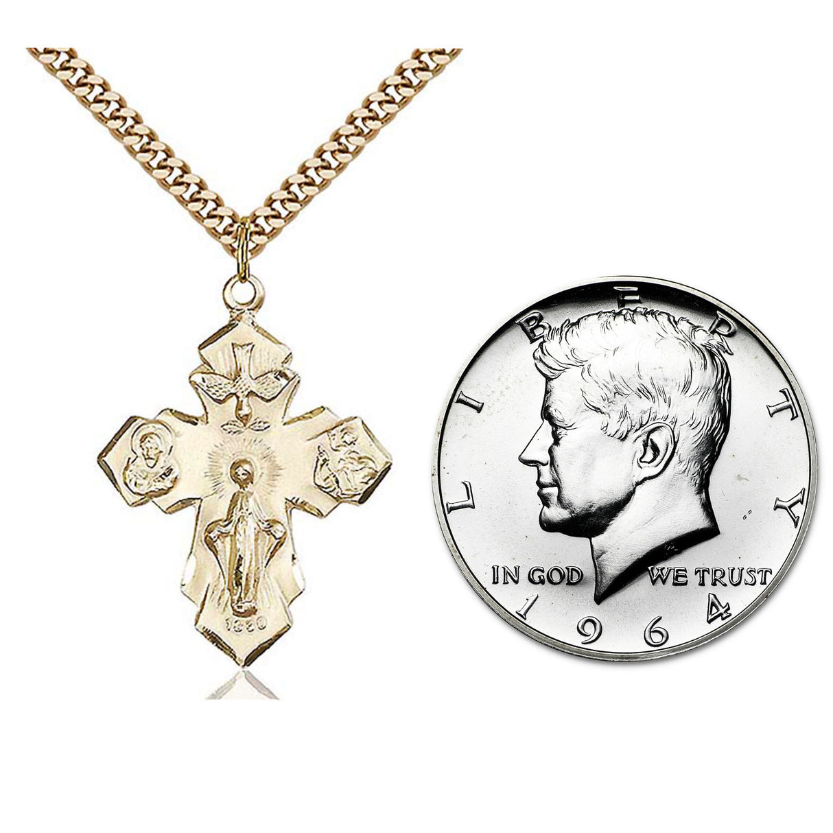 Gold Filled 4-Way Pendant 0048GF24G