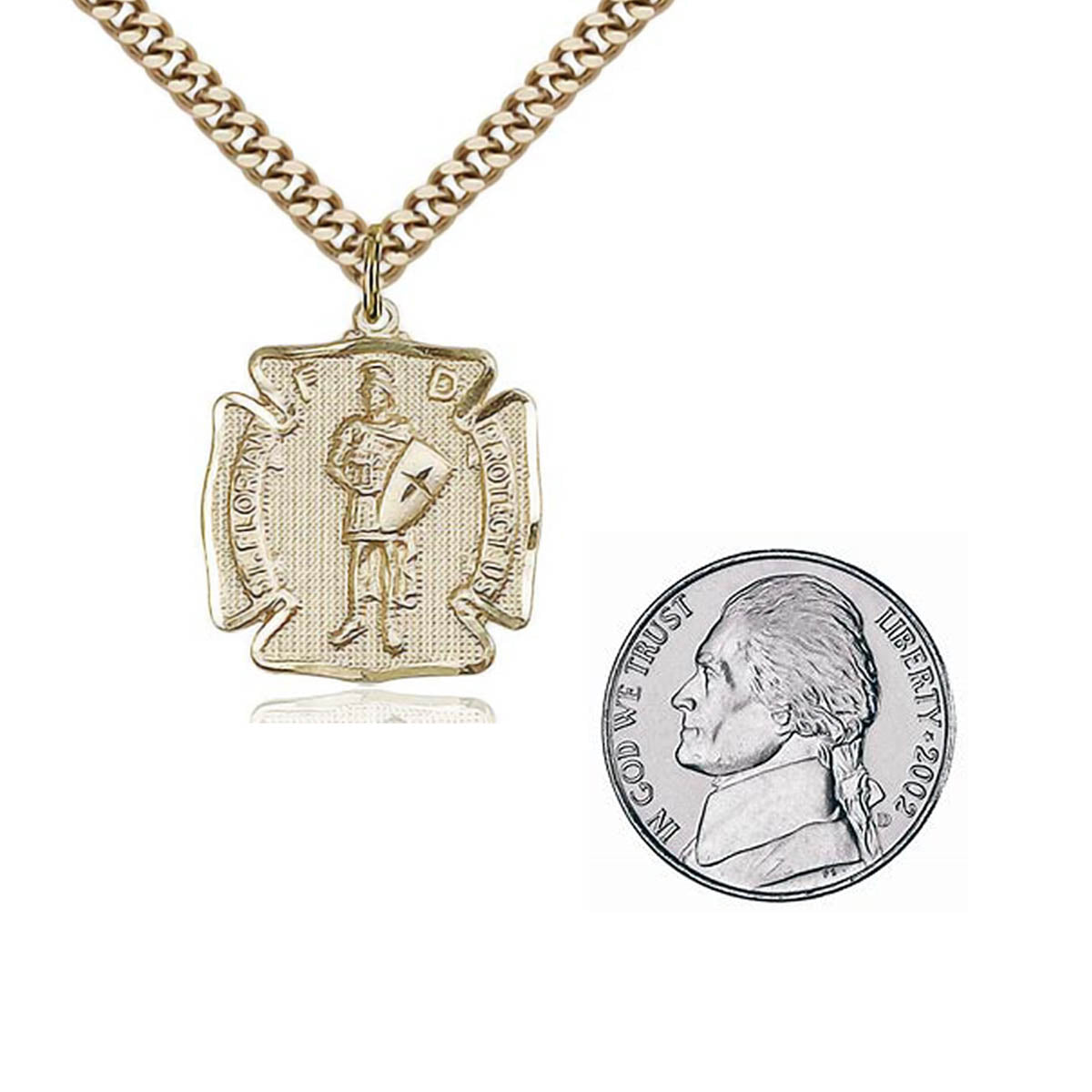 Gold Filled St. Florian Pendant 0070GF24G