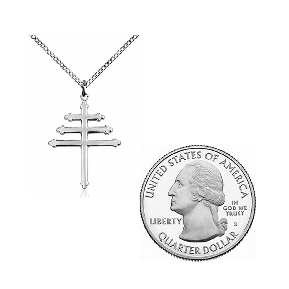 Sterling Silver Marionite Cross Pendant 0084SS/18SS