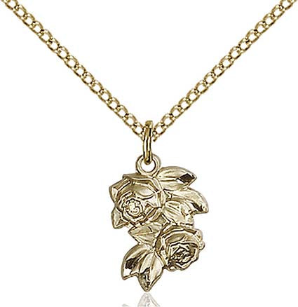 Gold Filled Rose Pendant  0204GF/18GF