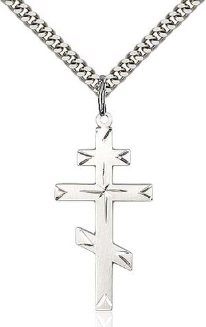 Sterling Silver Orthodox Cross Pendant  0251SS/24S