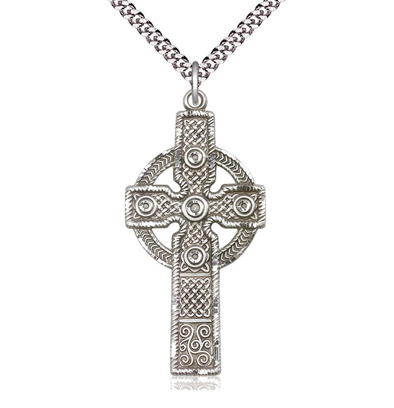 Sterling Silver Celtic Kilklispeen Cross Pendant - Large 0253SS/24S
