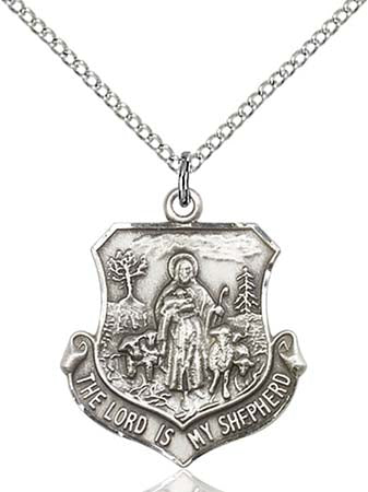 Sterling Silver Lord Is My Shepherd Pendant  0345SS/18SS