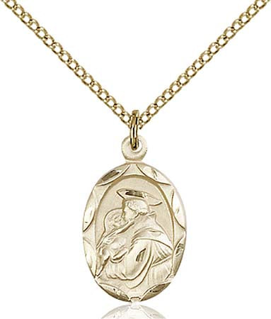 Gold Filled St. Anthony of Padua Pendant 0612DGF/18GF