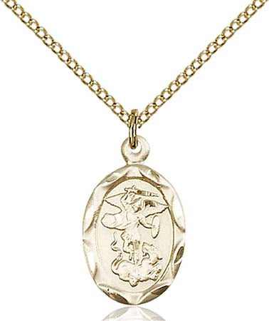 Gold Filled St. Michael the Archangel Pendant 0612RGF/18GF