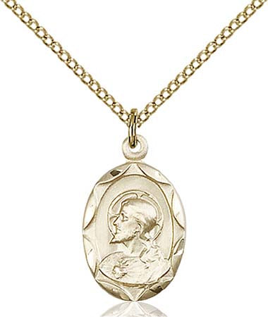 Gold Filled Scapular Pendant - 0612SGF/18GF