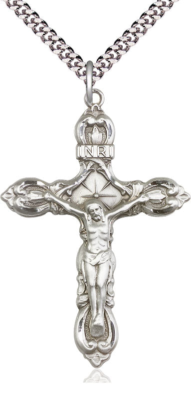 Sterling Silver Crucifix Pendant  0646SS/24S