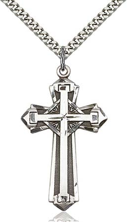 Sterling Silver Cross Pendant  0650YSS/24S